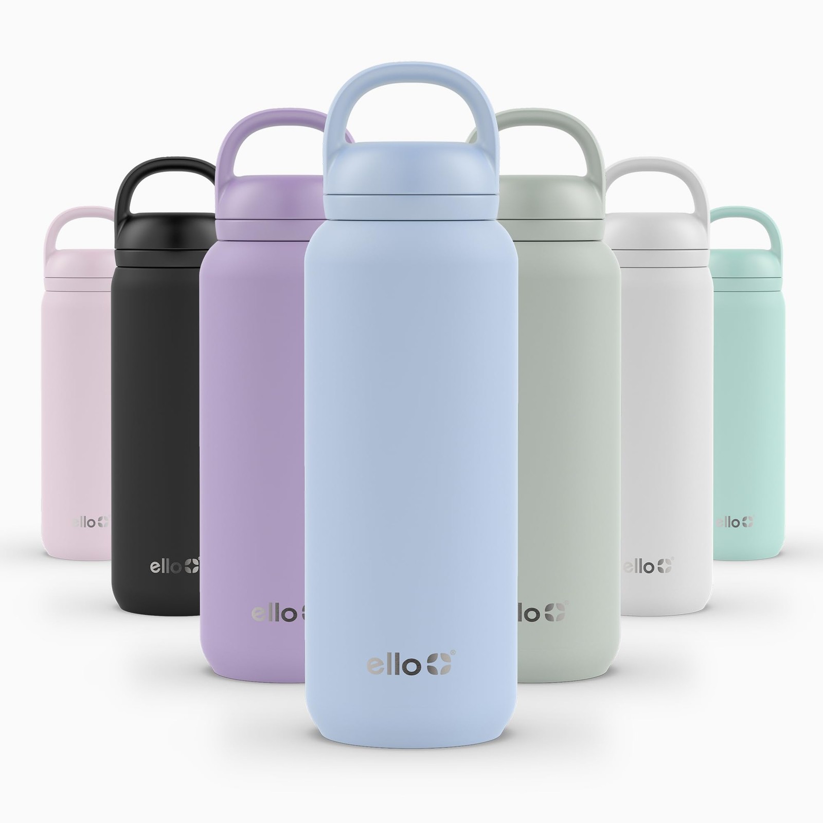 Ello Cooper Twist 32Oz Stainless Steel Water Bottle Chug Lid Leak Proof Double