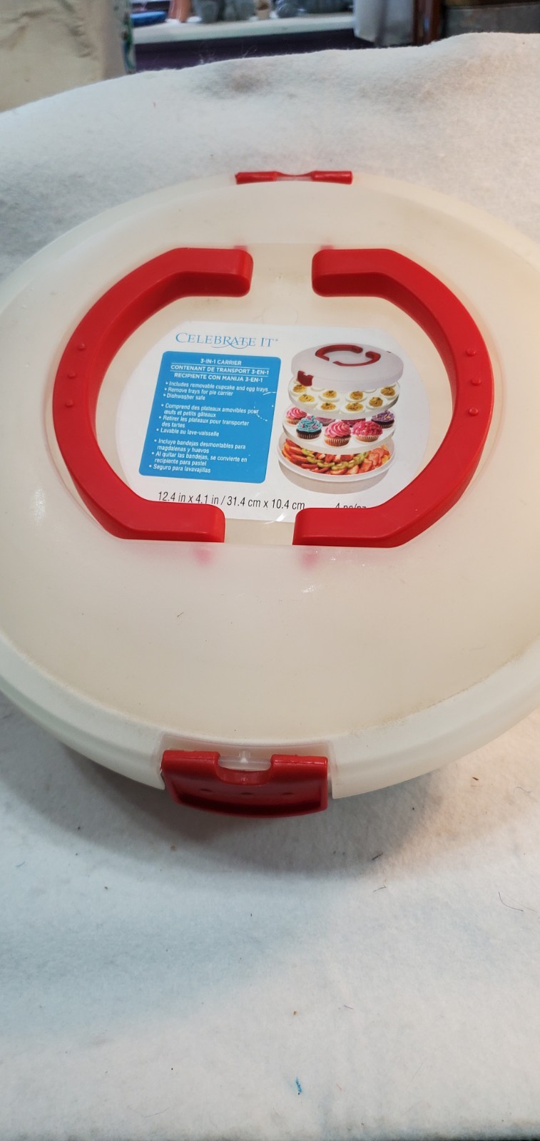 3-in-1 Cupcake/Deviled Eggs/Snacks Carrier by Celebrate It Picnics Outings