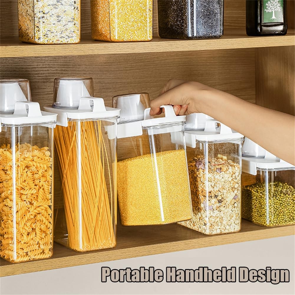 2Pcs Rice Dispenser Storage Containers, 1.1L Small Rice Bucket with Measuring…