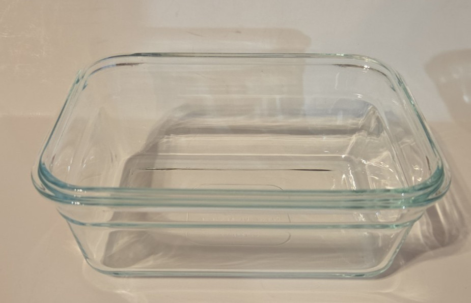 Set of 3 Glasslock Glass Food Storage Containers w/ Snap Lock Lids OCRT-090