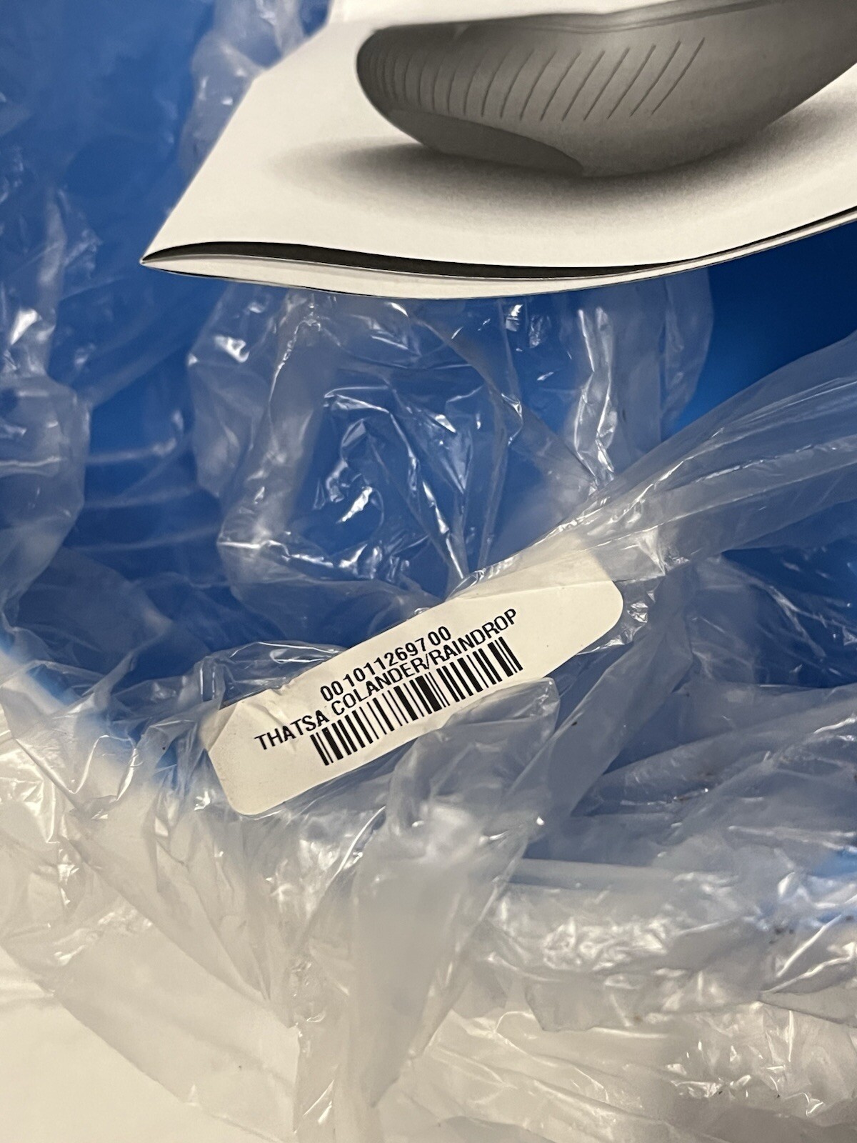 Tupperware Thatsa Colander New Blue 3.75L Raindrop Color New