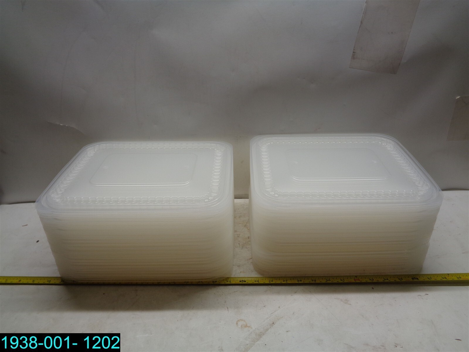QTY=50 LIDS:Sabert Sustainable PET Rectangle Lid 12 5/8″ x 10 3/8″ LID
