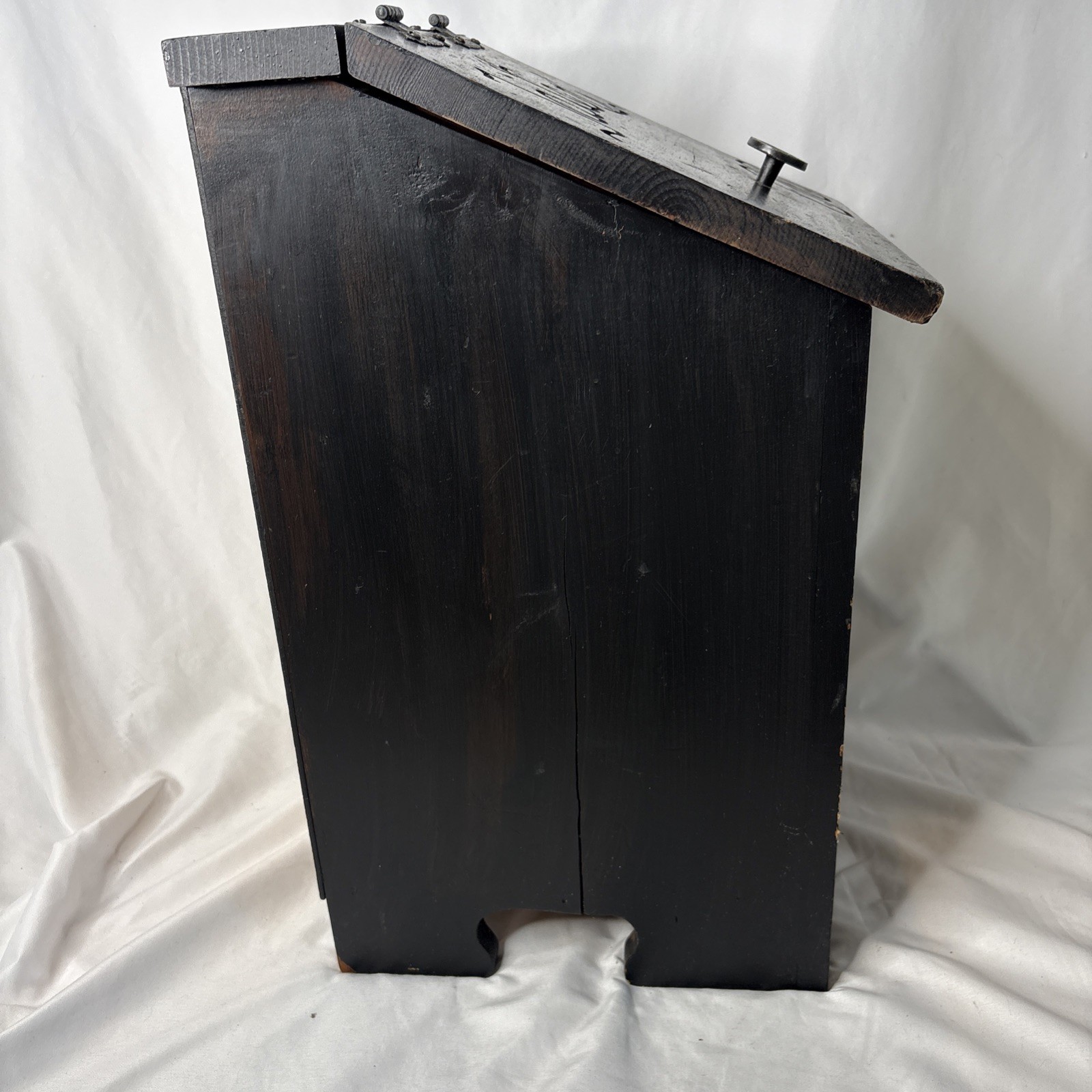 Vtg Wooden Tater Onion Bin Rustic Farmhouse Potato Storage Box Primitive Country