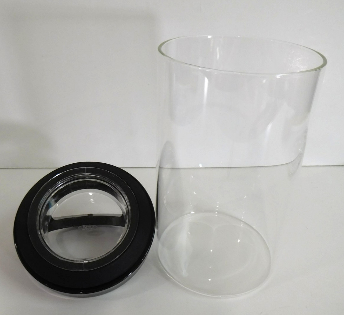 “GLASS” OXO GOOD GRIPS 1.6 qt / 1.5 FLIPLOCK CANISTER storage jar container (#3)