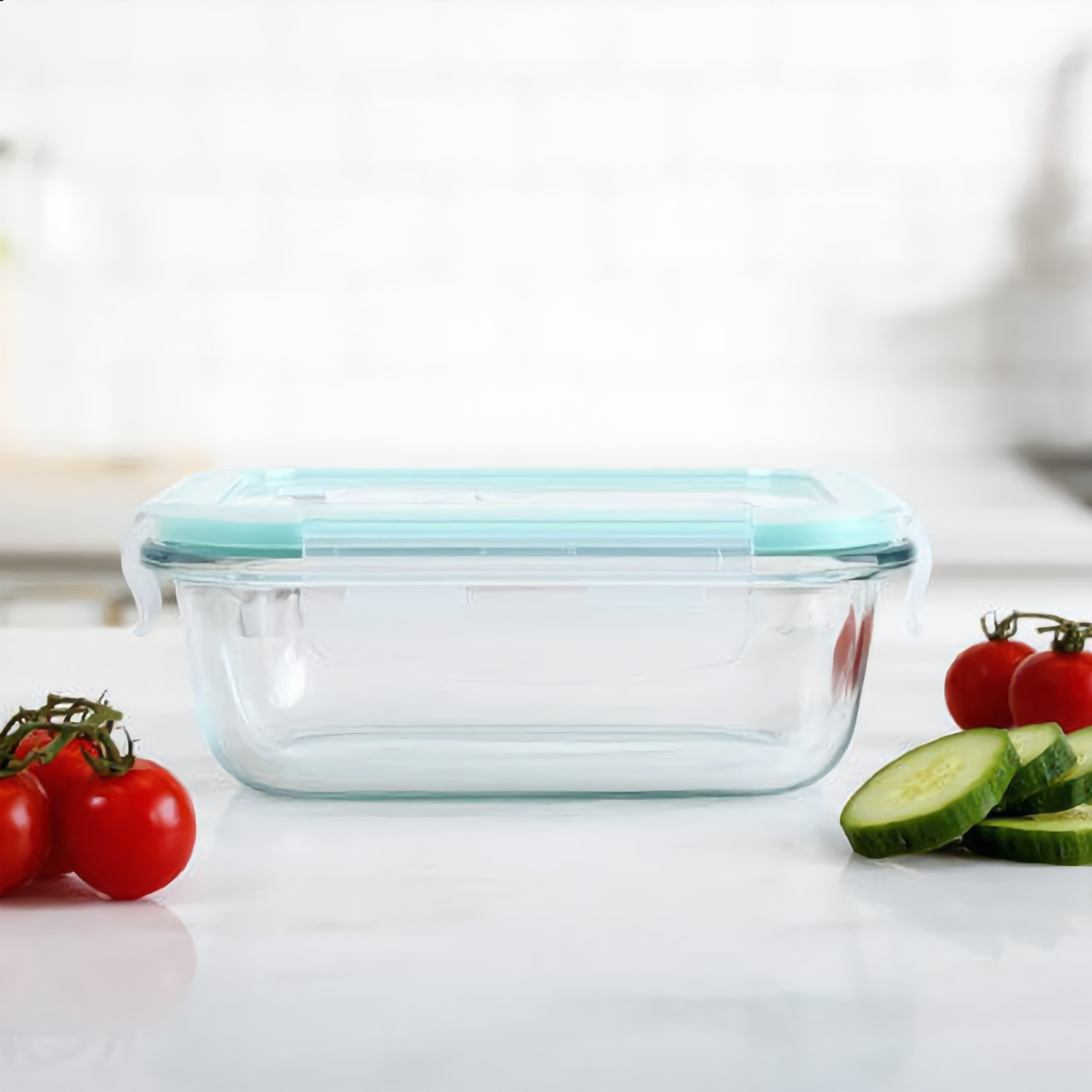 13.5oz Glass Airtight Food Storage Containers Oven Microwave Freezer Safe