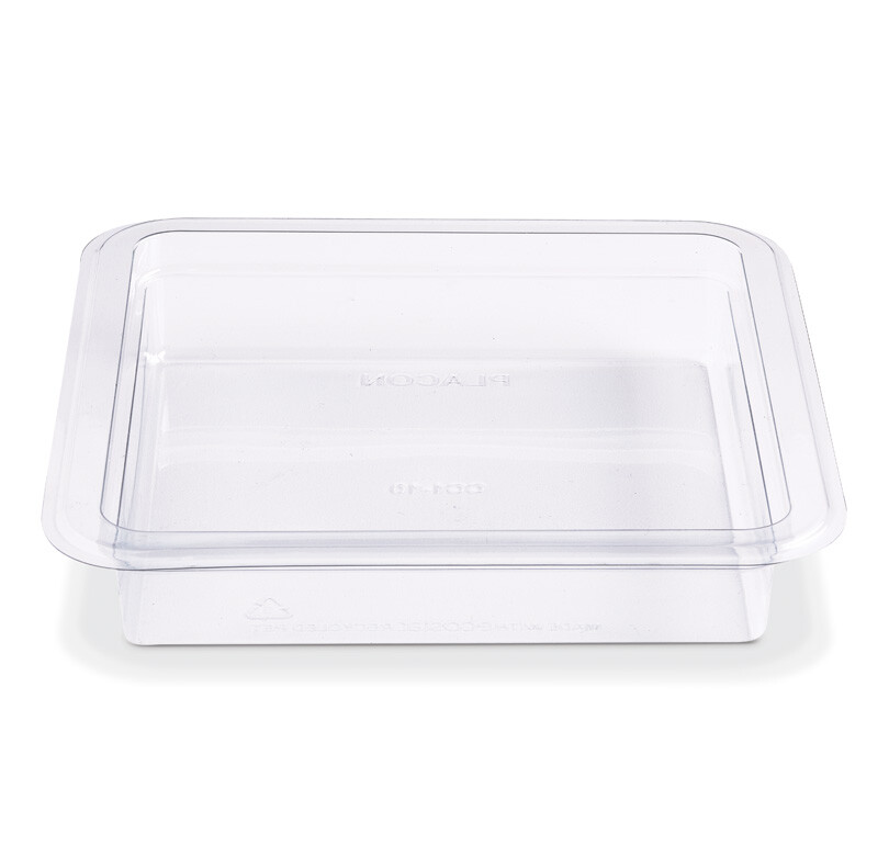 Placon Fresh n Clear GoCubes 10oz Clear Base, 6″ L x 6″ W x 1.2″ H| 300/Case