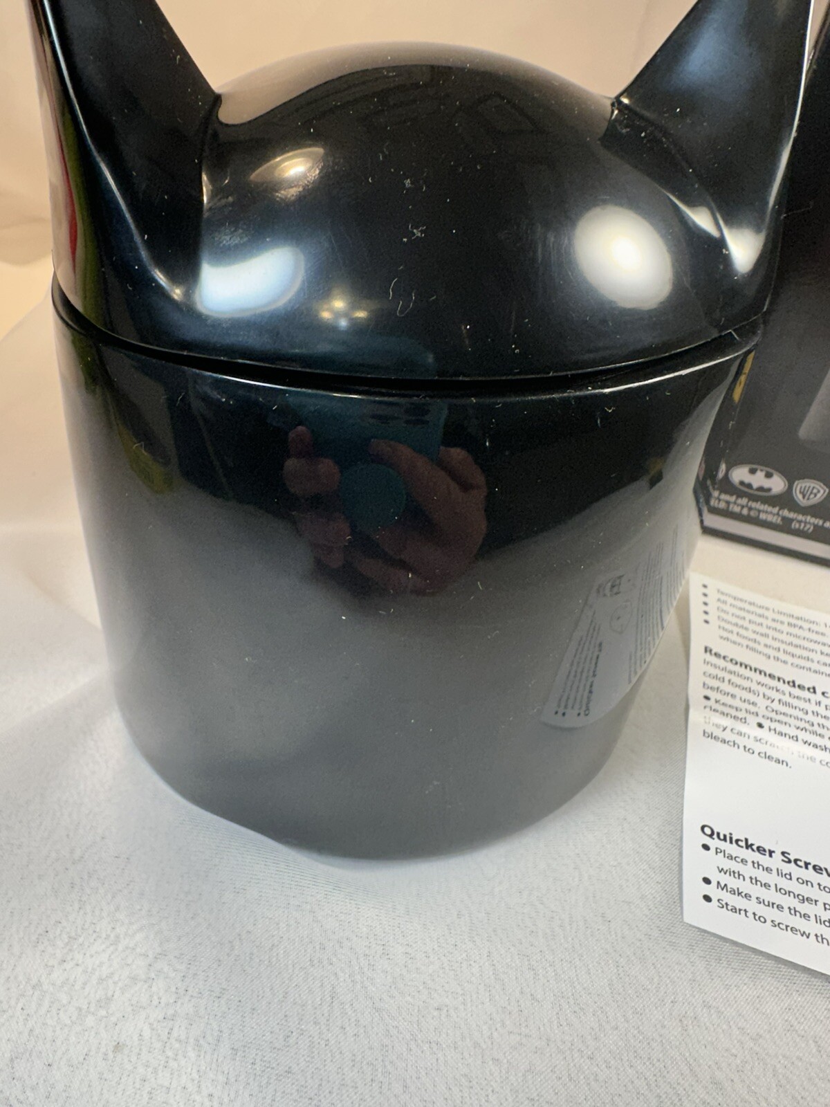 Batman Head Food Container With Lid Scowling DC ZAK! Loot Crate Exclusive 2017