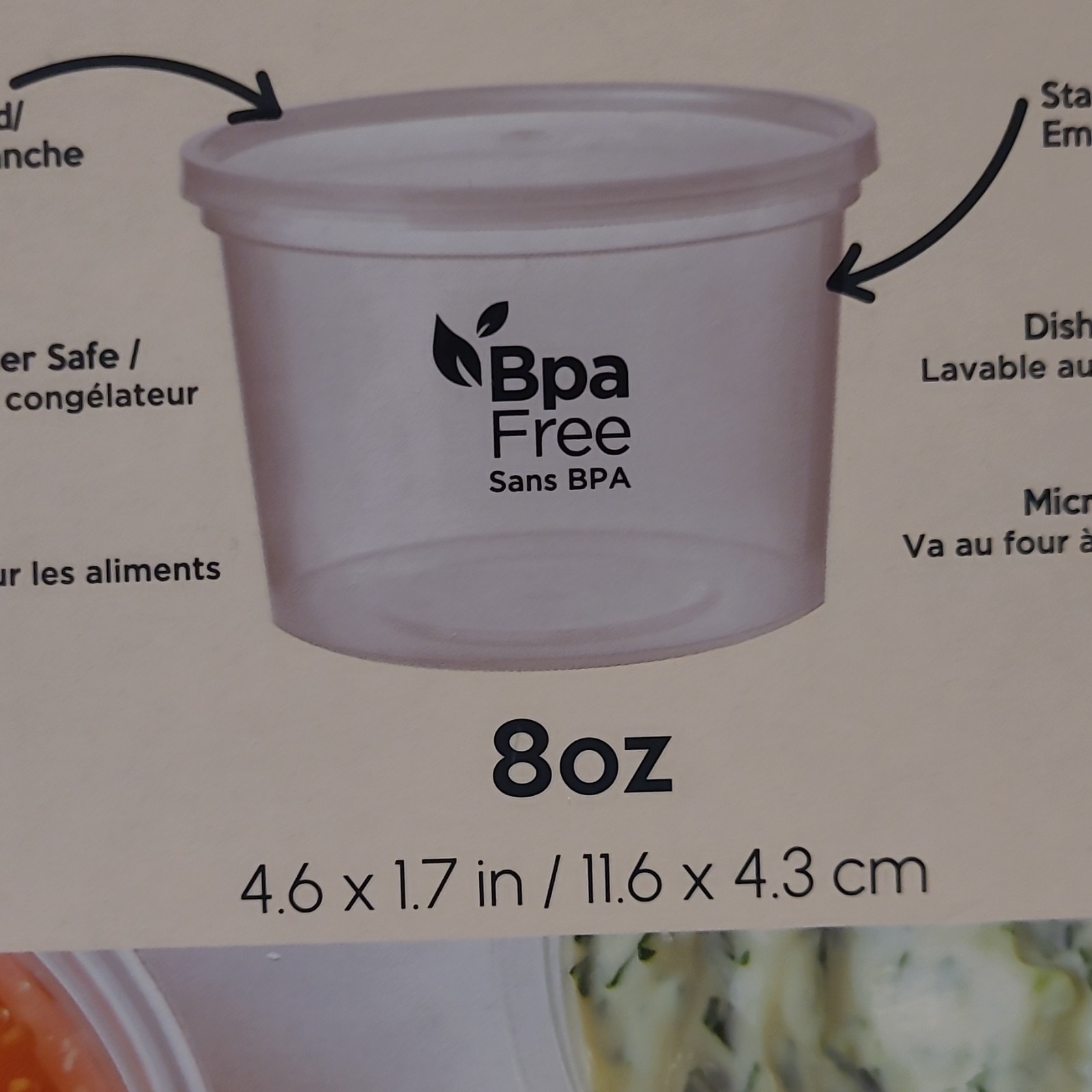 Just Cook 40pc 8oz Round Clear Meal Prep Containers w/ Snap Lids BPA-Free