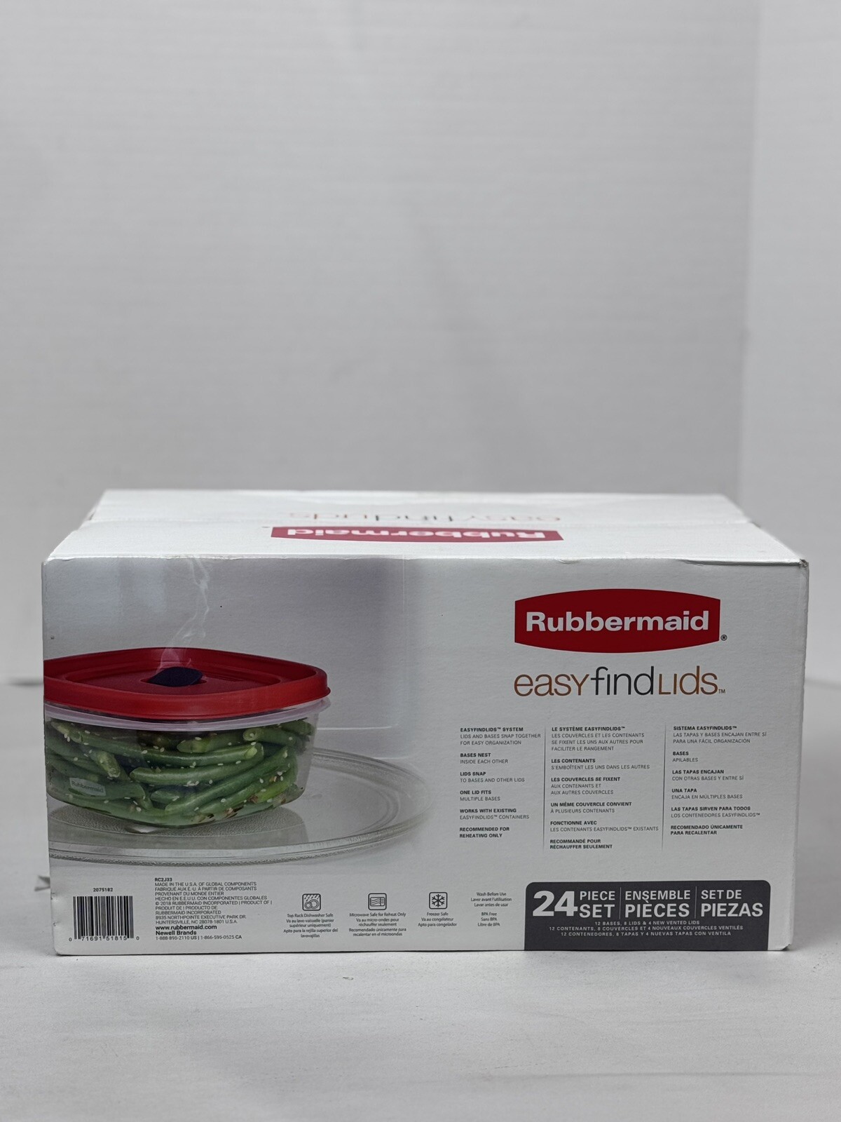 Rubbermaid EasyFindLids 24 Piece Food Storage Containers Variety Set Red NEW
