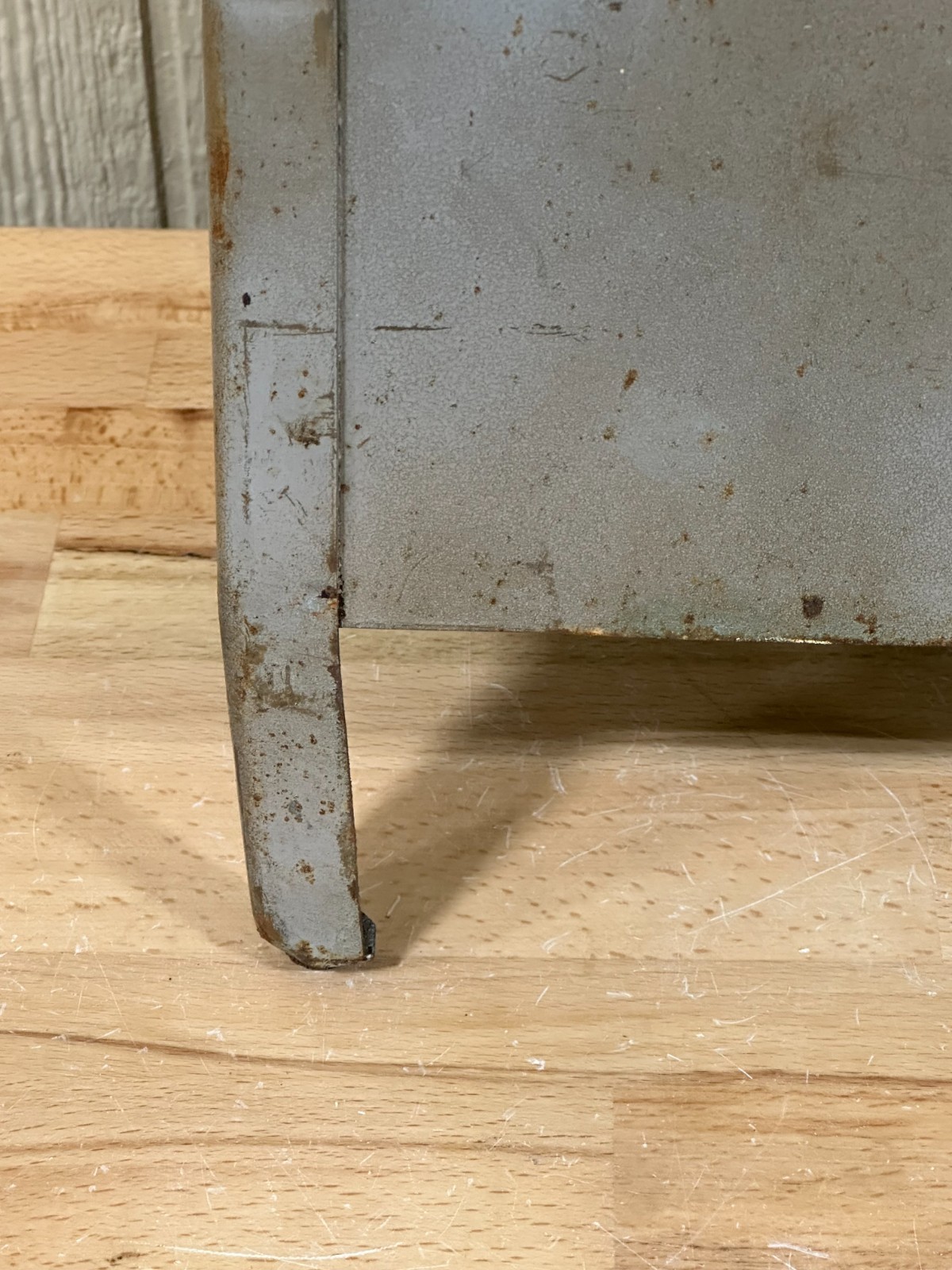 Vintage Potato & onion bin storage metal farmhouse primitive cottage cabin 15″