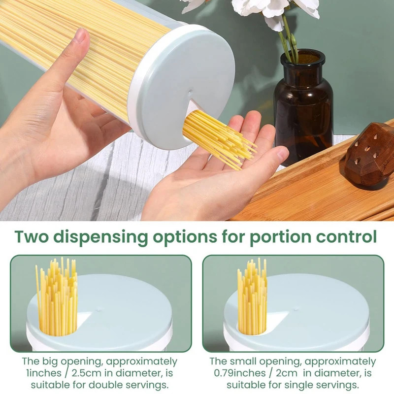 Airtight Pasta Spaghetti Noodle Container Sealed Food Storage Box Locking Lid