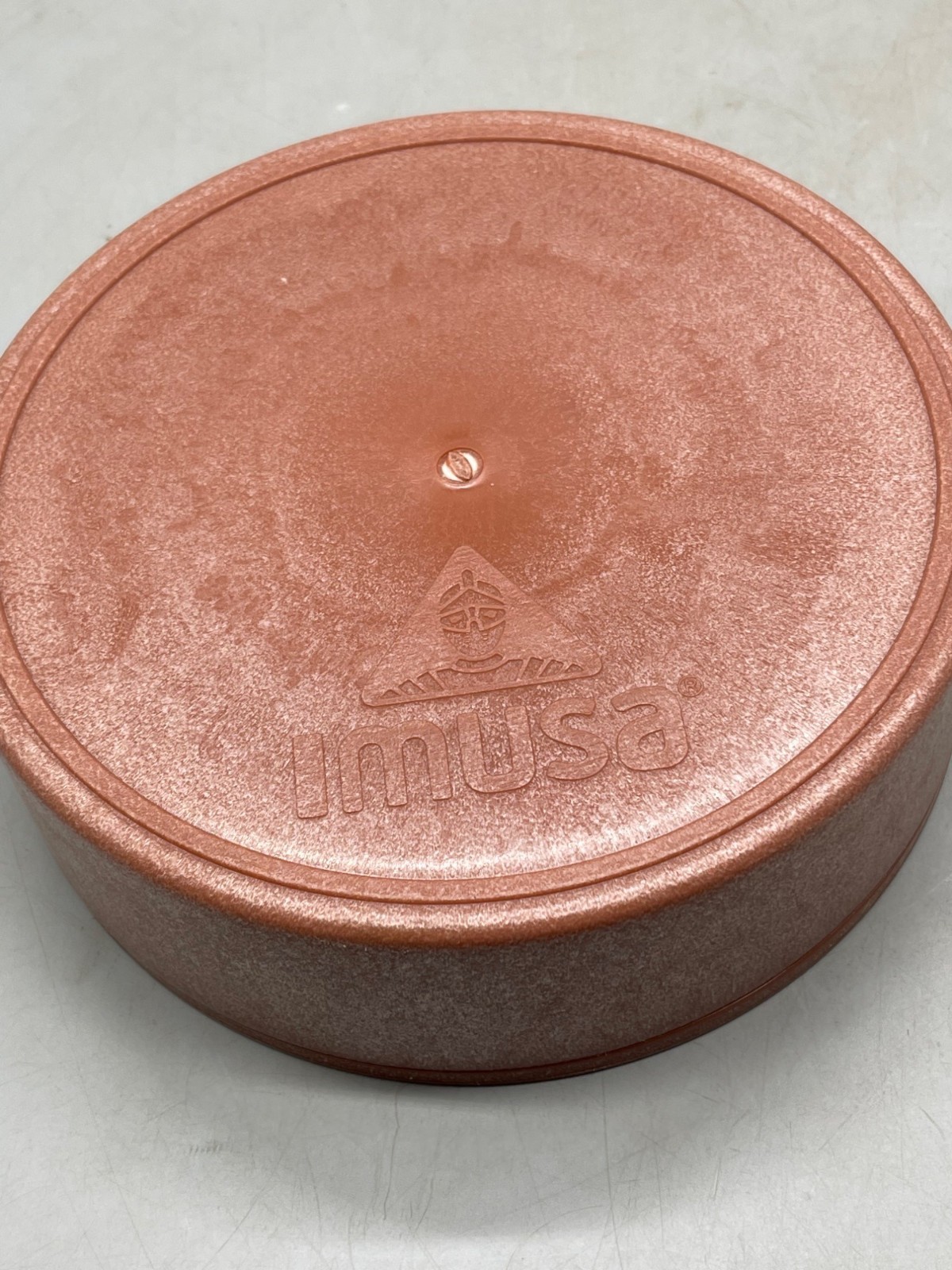 Imusa plastic storage container w/ lid Tortillas food handle brown READ