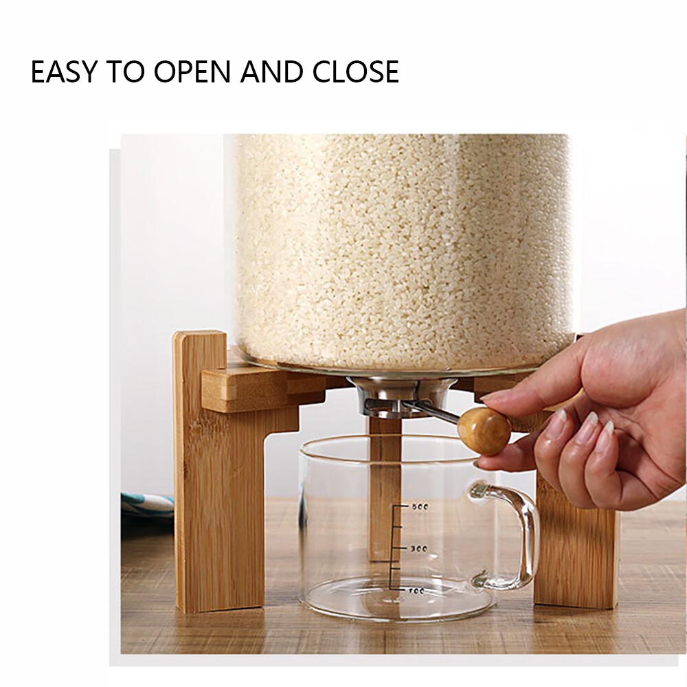 Rice Dispenser Airtight Storage Container Dry Food Storage 7.5L Capacity W/ CUP