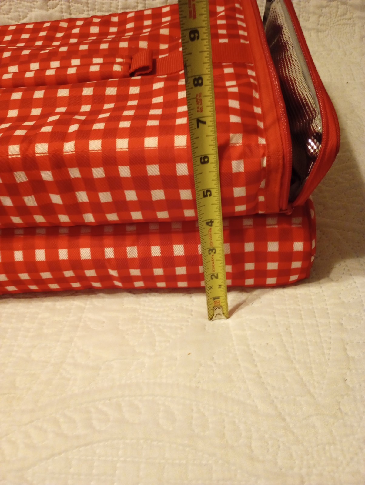 Fit & Fresh Insulated Food Carrier Red Gingham Set of Two