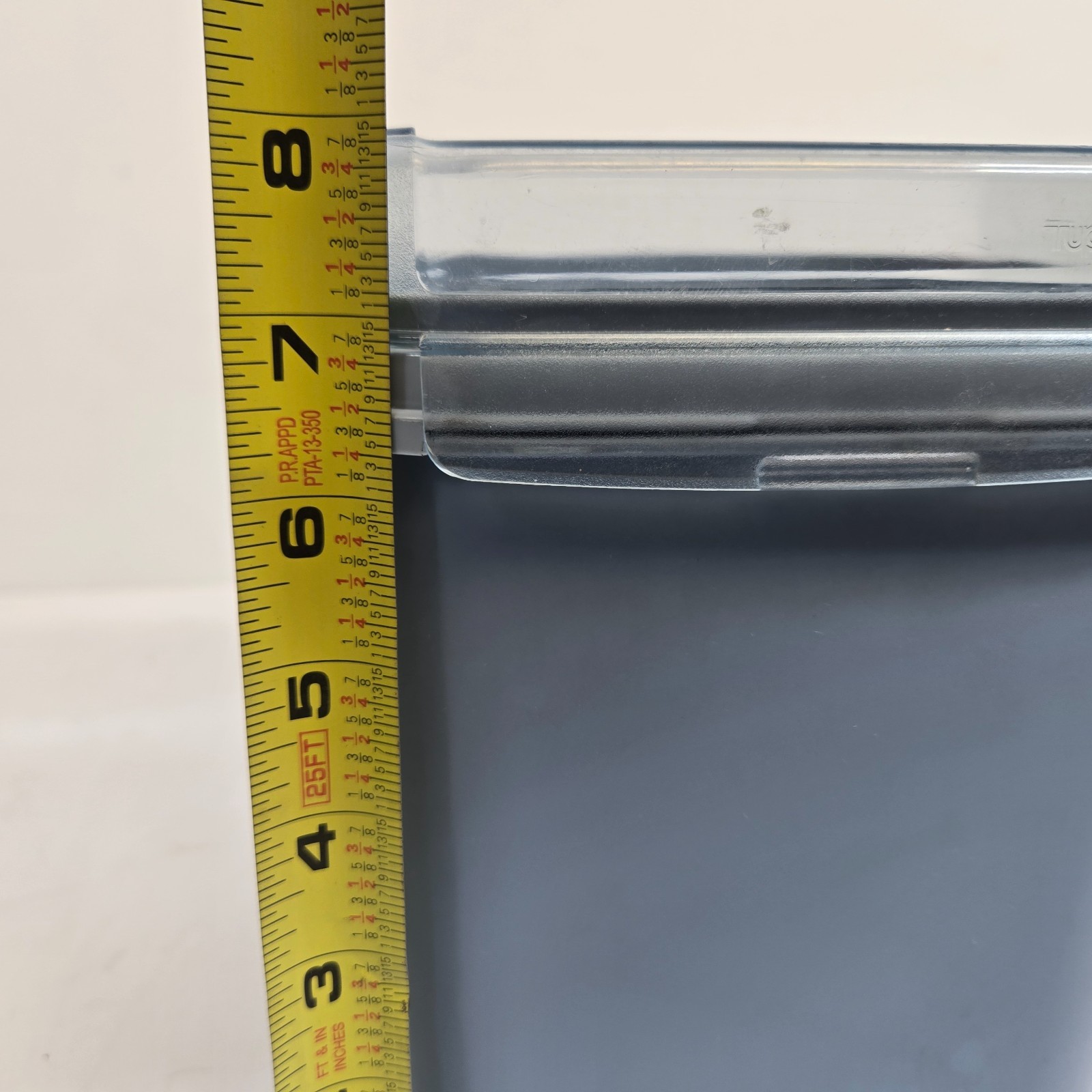 Vintage Tupperware Modular Mates 1621-2 Country Blue 17 Cups Hinged Clear Lid