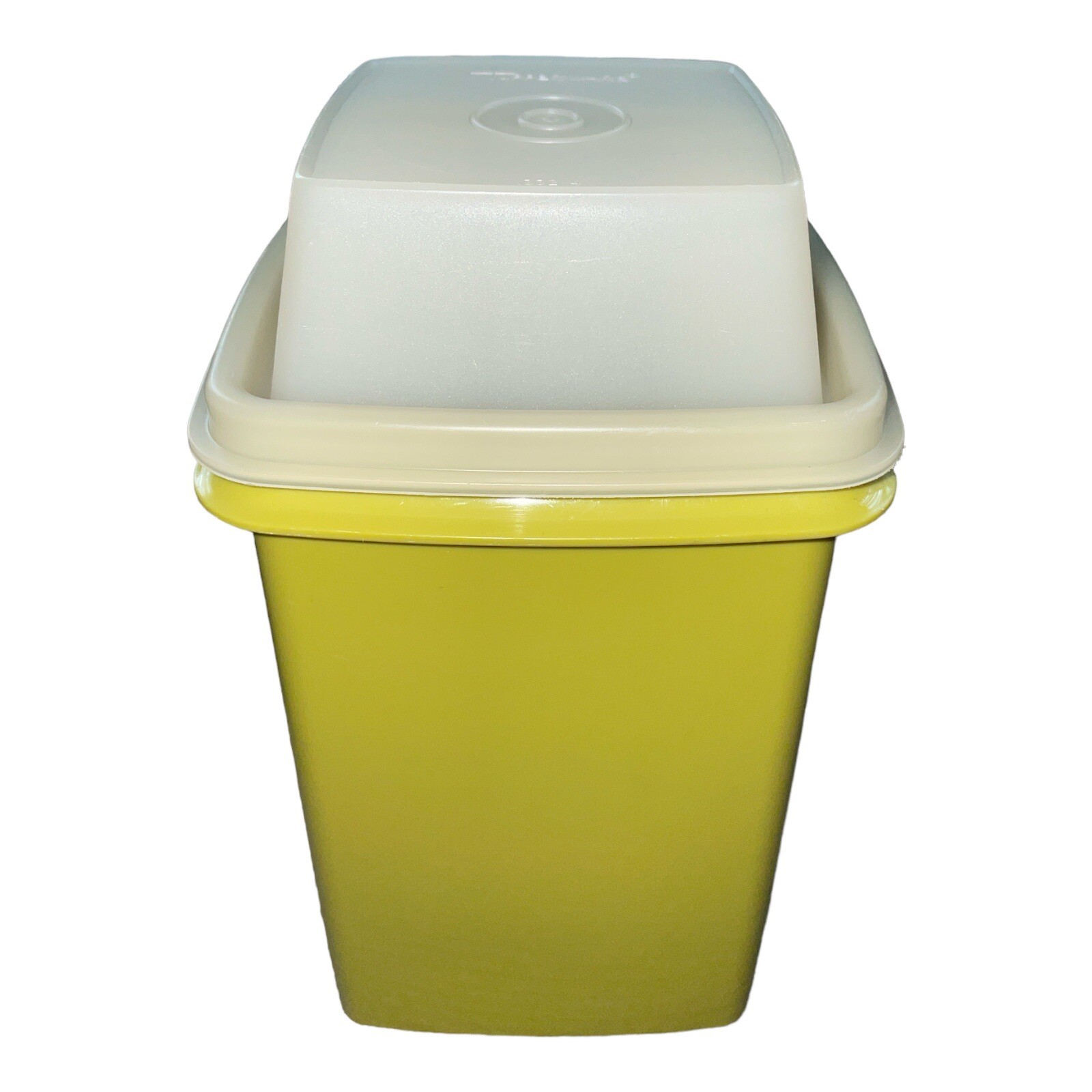 Tupperware Vintage Pick-A-Deli Avocado Green Pickle Keeper With Clear Lid 1330-5