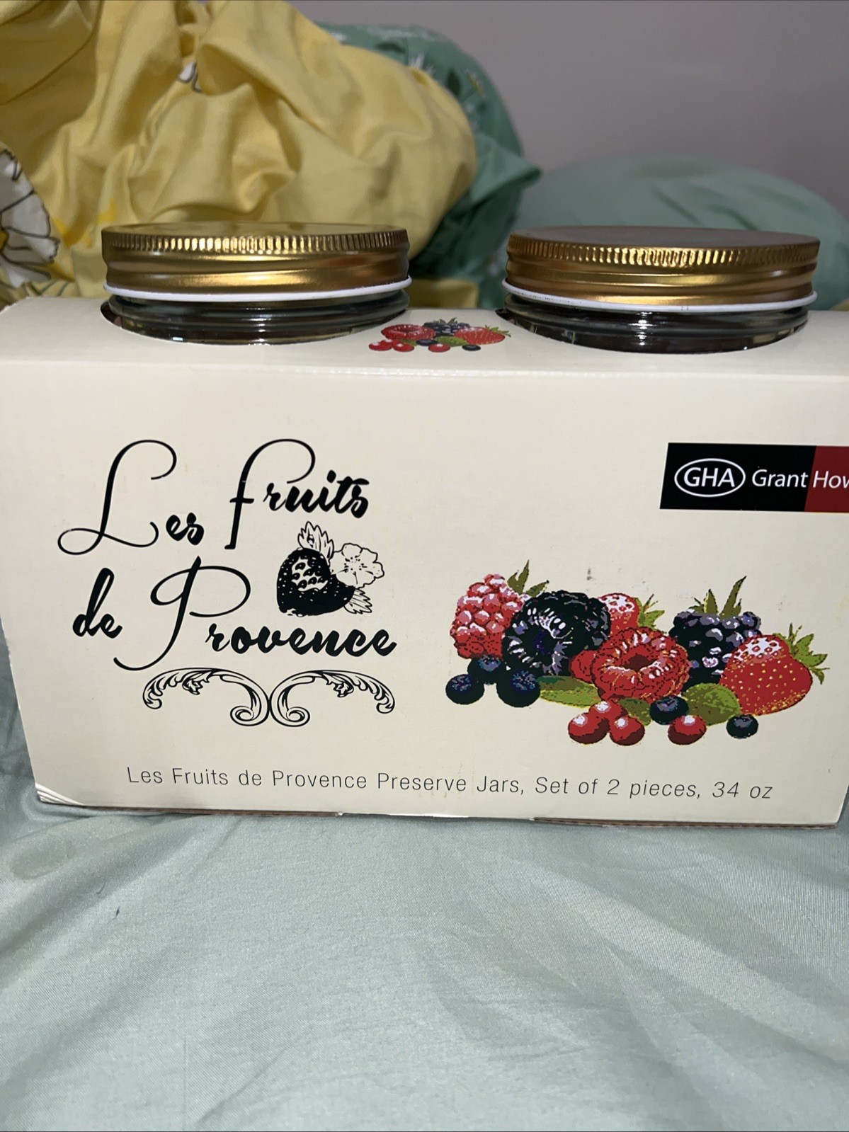 Grant Howard Les Fruits de Provence Preserve jar 2 Set, 34 Ounces