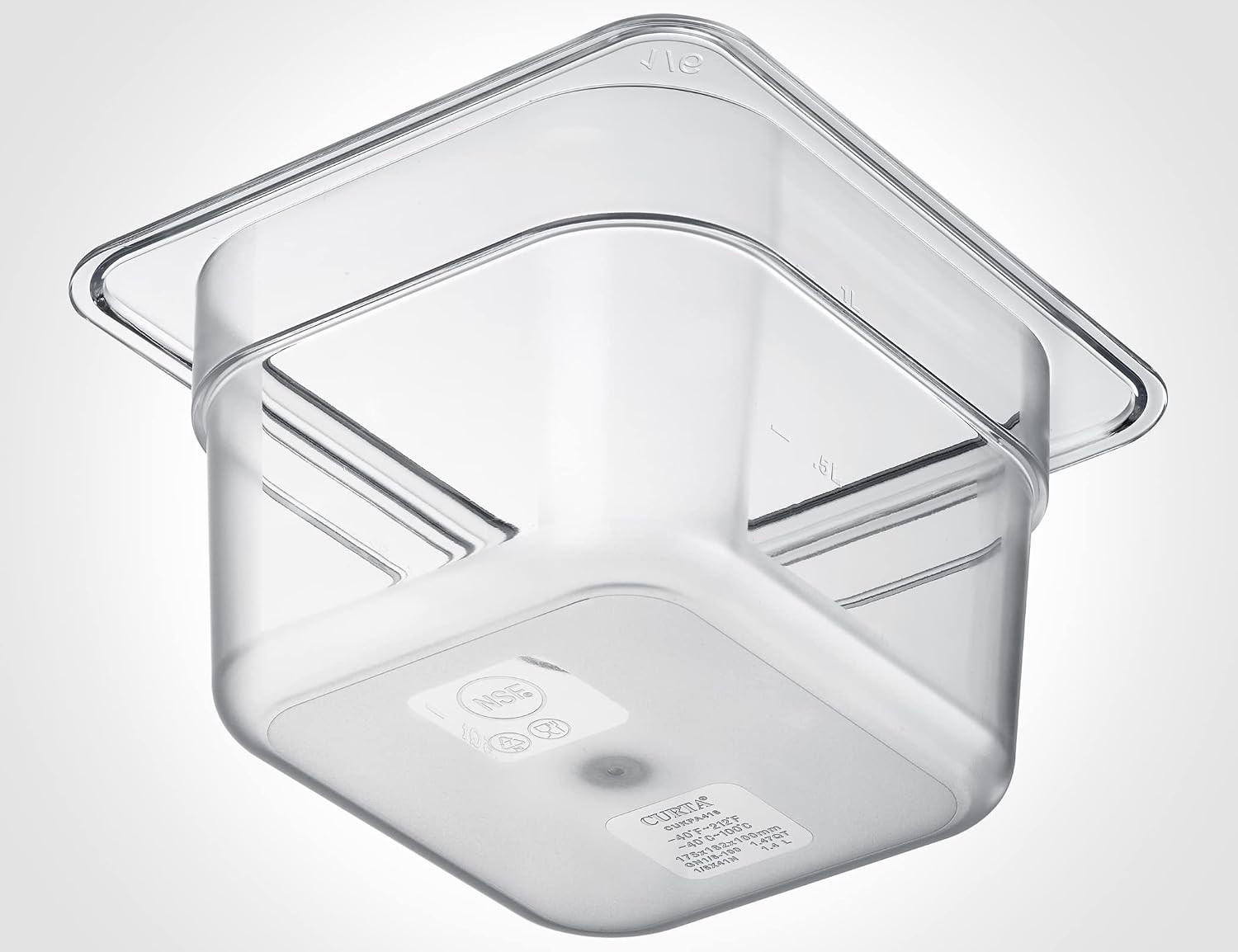 6-Pack 1/6 Size 4″ Deep NSF Polycarbonate Food Pans | Dishwasher & Freezer Safe