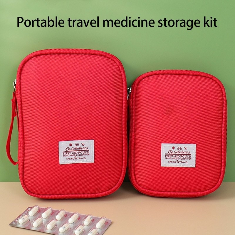 First Aid Storage Bag With Waterproof Anti Fall Design For Home Travel Hiking
