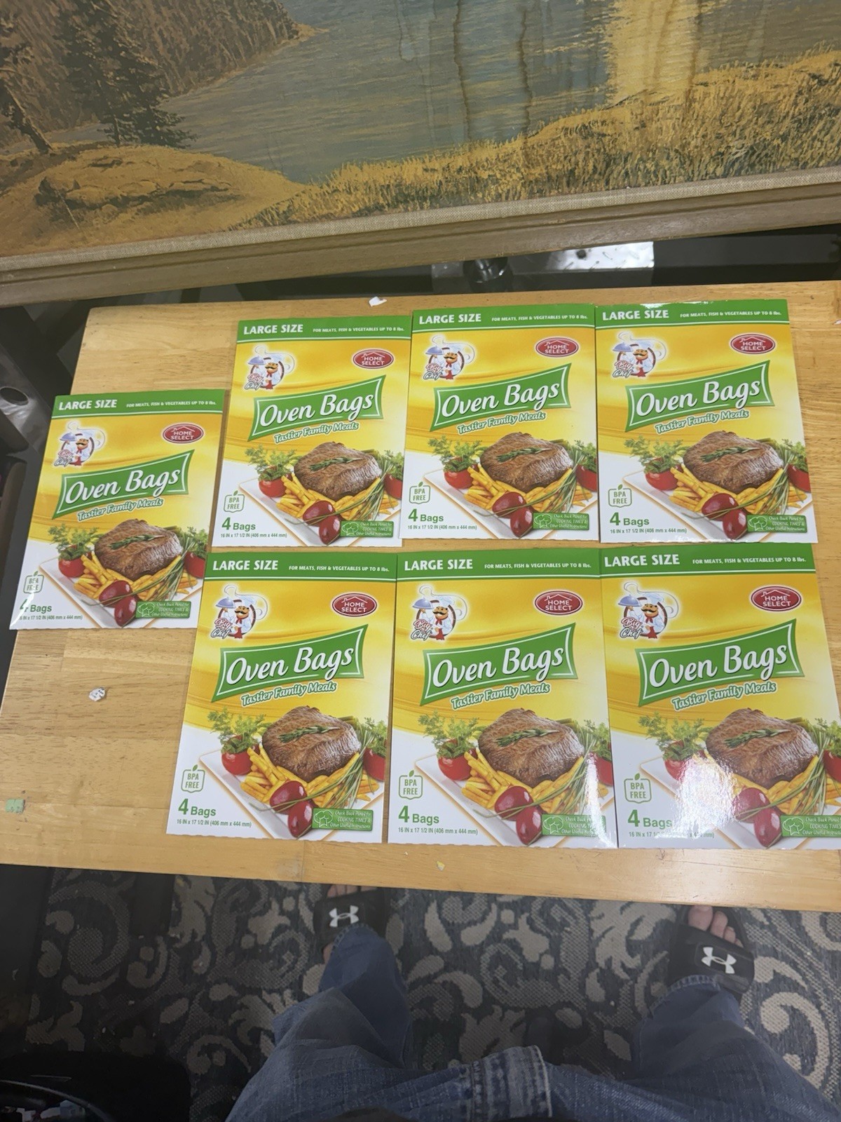 7 Packs Of 4 Large Size Oven Baking Bags – 1 Package Oven Bags – 16” X 17”