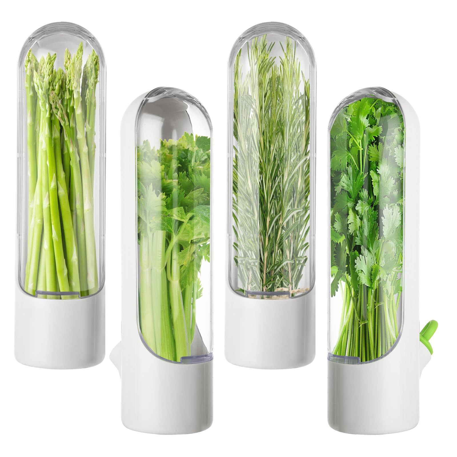 LDHHYH 4 PCS Fresh Herb Keeper for Refrigerator, Herb Saver for Refrigerator,…