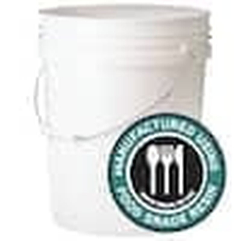 5 Gallon Utility Bucket Durable Plastic Easy Clean Nesting Handle Food Grade New