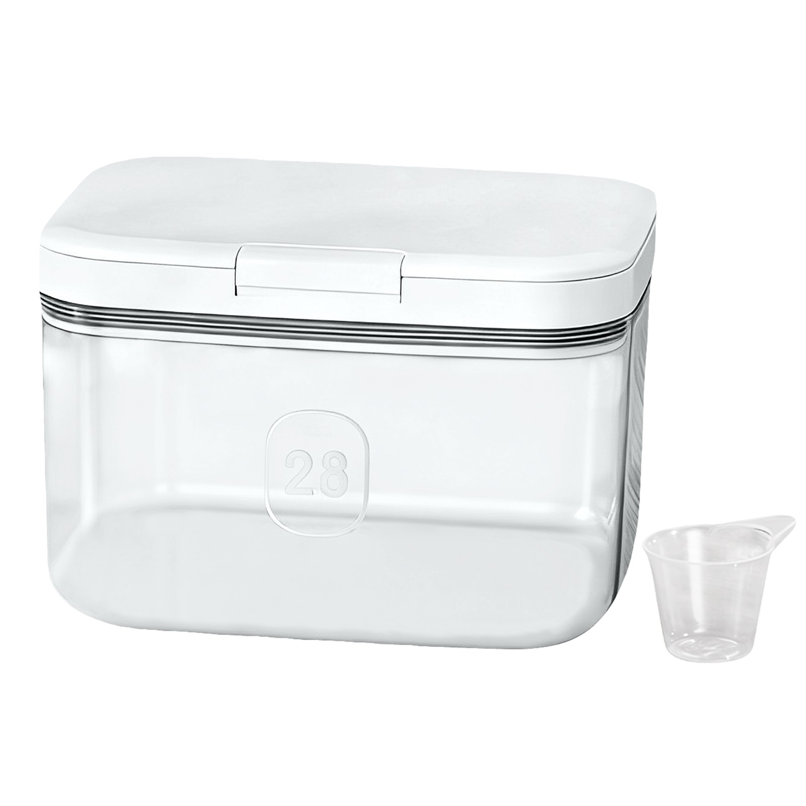 Laundry Detergent Dispenser Flour Container w/Measuring Cup Flour Container