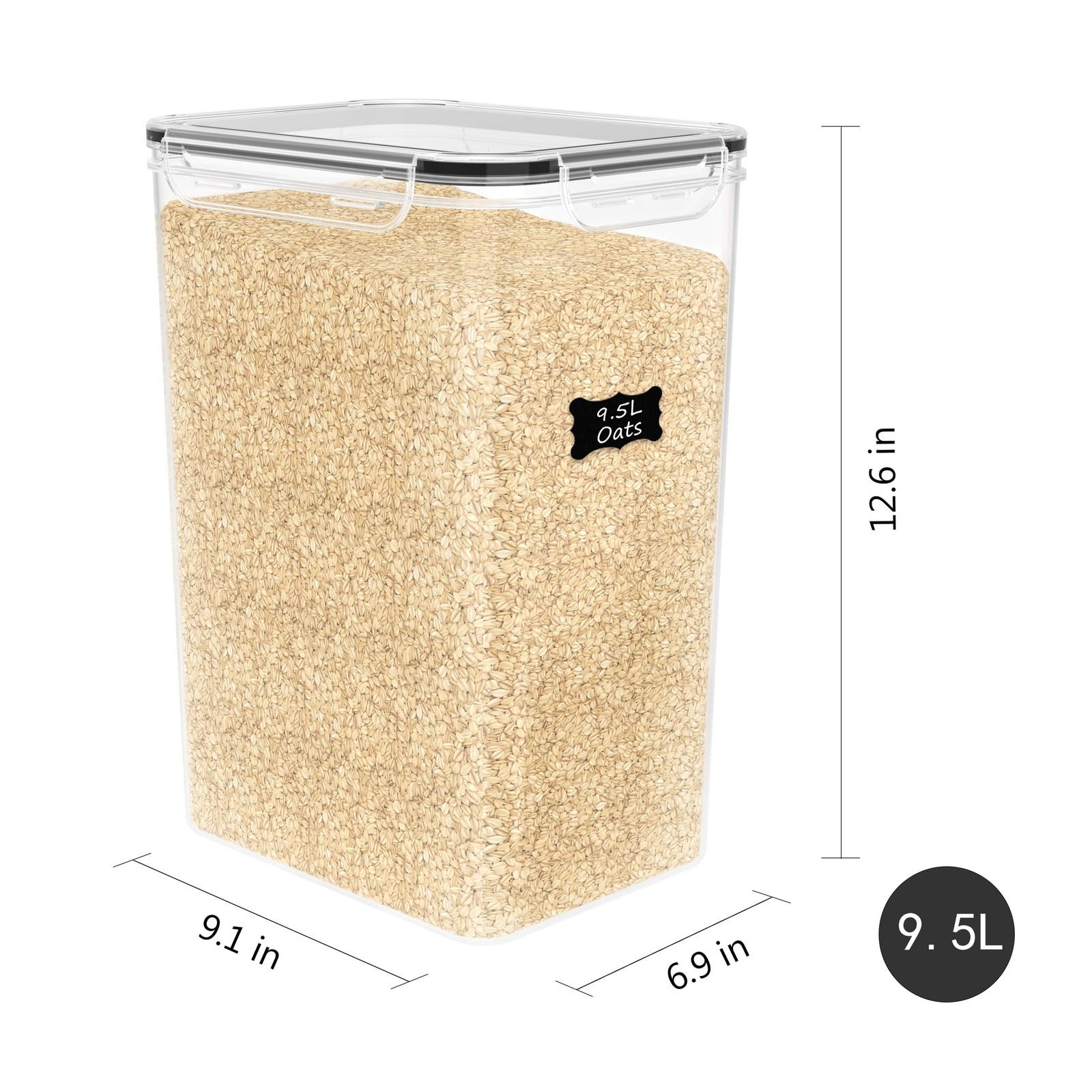 2 PC Flour Sugar Storage Containers (9.5L | 321 Oz) Extra Large Food Storage …