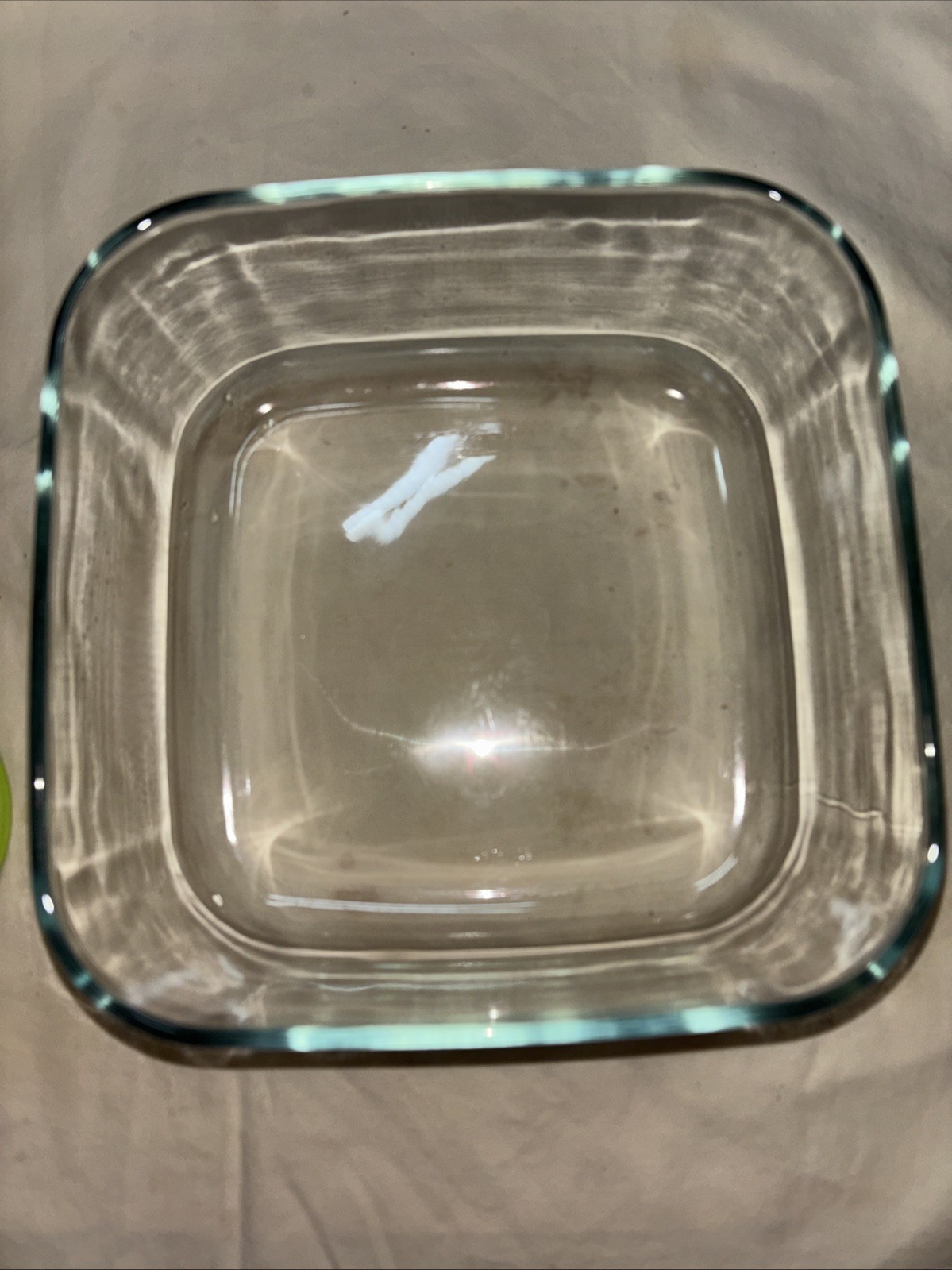 Ziploc VersaGlass Food Storage Container Square 64 oz Green Lid Italy