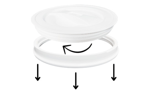 2 Gallon Red Food Grade Plastic Bucket Pail with White Screw on Lid (Pack of 2)