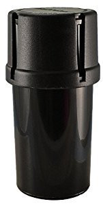 MedTainer Black Storage Container with Built-In Grinder Air Tight Water Tight
