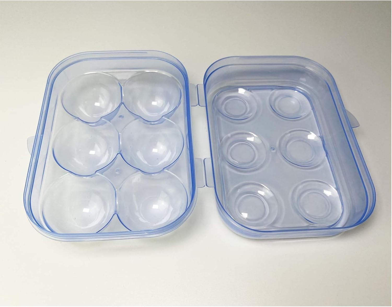 Modern 6-Grid Egg Carrier – Stackable & Portable for Camping, Picnic, Kitchen