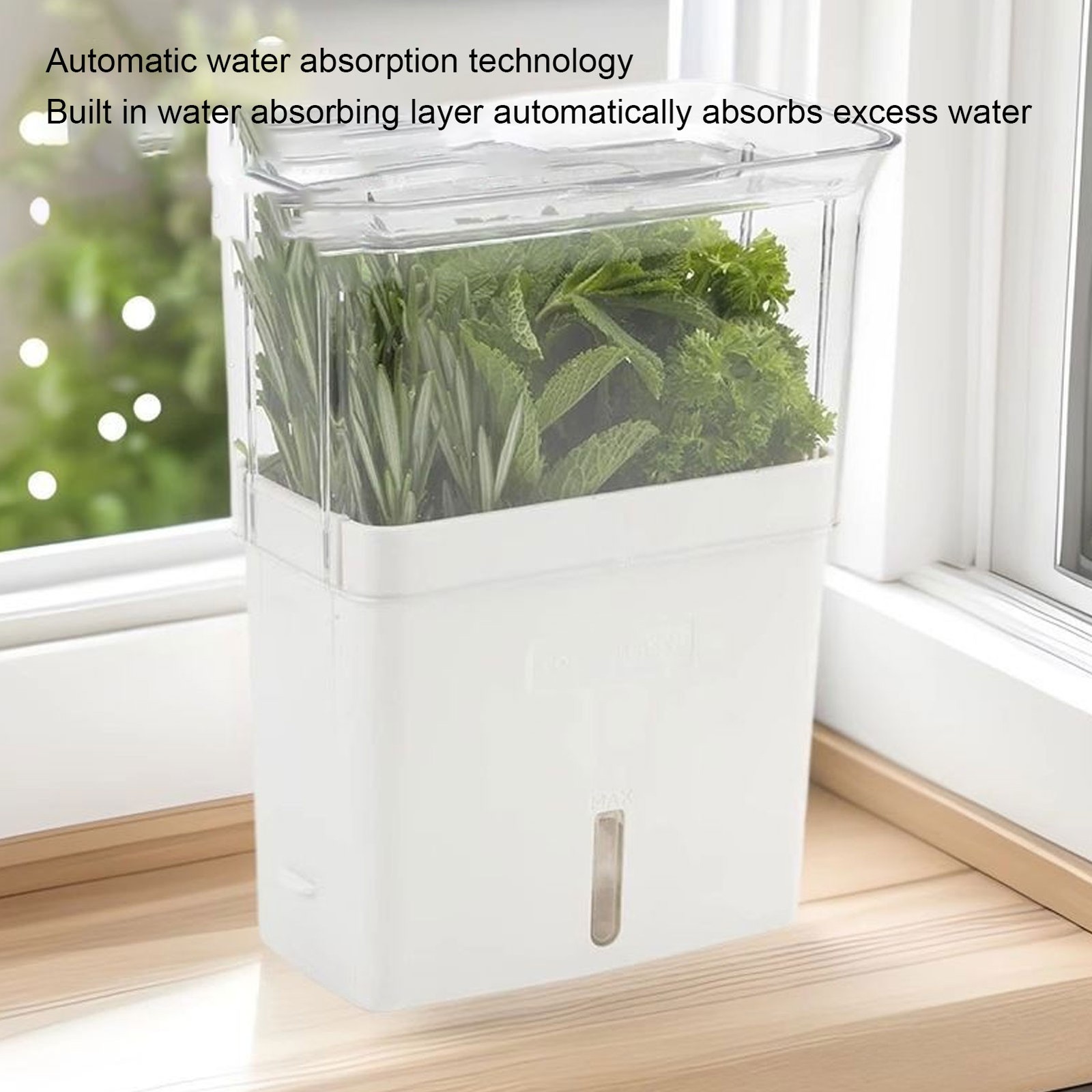Leakproof Cilantro Keeper For Extended Freshness Ideal For Fridge Organization