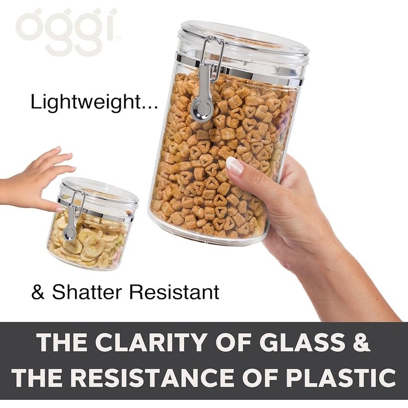 Airtight Food Storage Container Stackable Kitchen Organizer W/ Locking Lid New