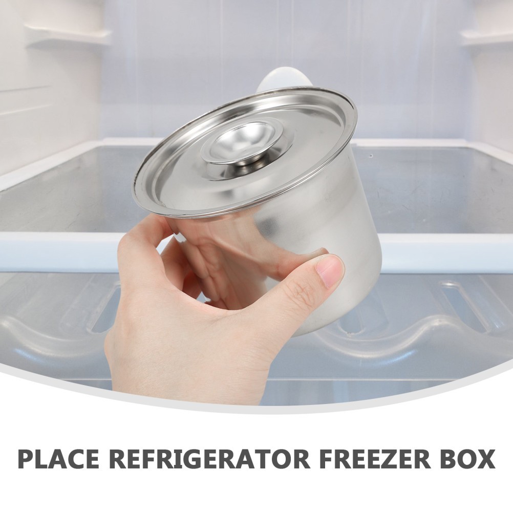 Ice Cream Containers Food Storage Stainless Steel with Lids Keeper