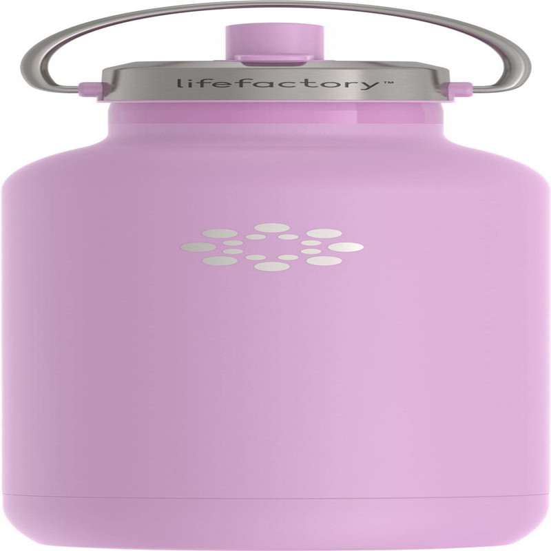 Lifefactory Stainless Steel Vacuum Insulated Sports Bottle Straw Cap 24 Ounce