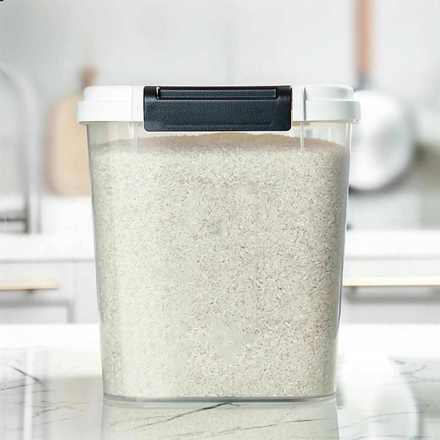 HANAMYA 40 LB Rice Storage Container with Measuring Cup, BPA , For Rice | Gra…