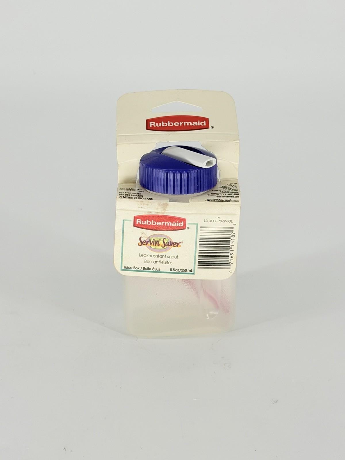VTG 2002 Rubbermaid Servin Saver 8.5 Oz Juice Box Leak Resistant Spout NOS