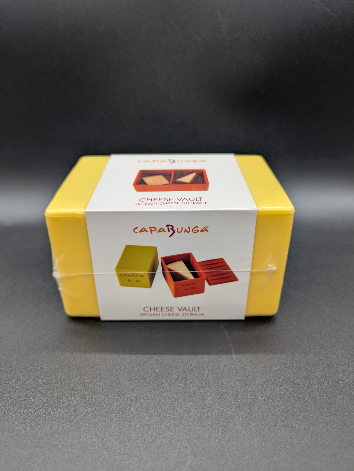NEW SEALED CapaBunga Cheese Vault Yellow Cheese Storage