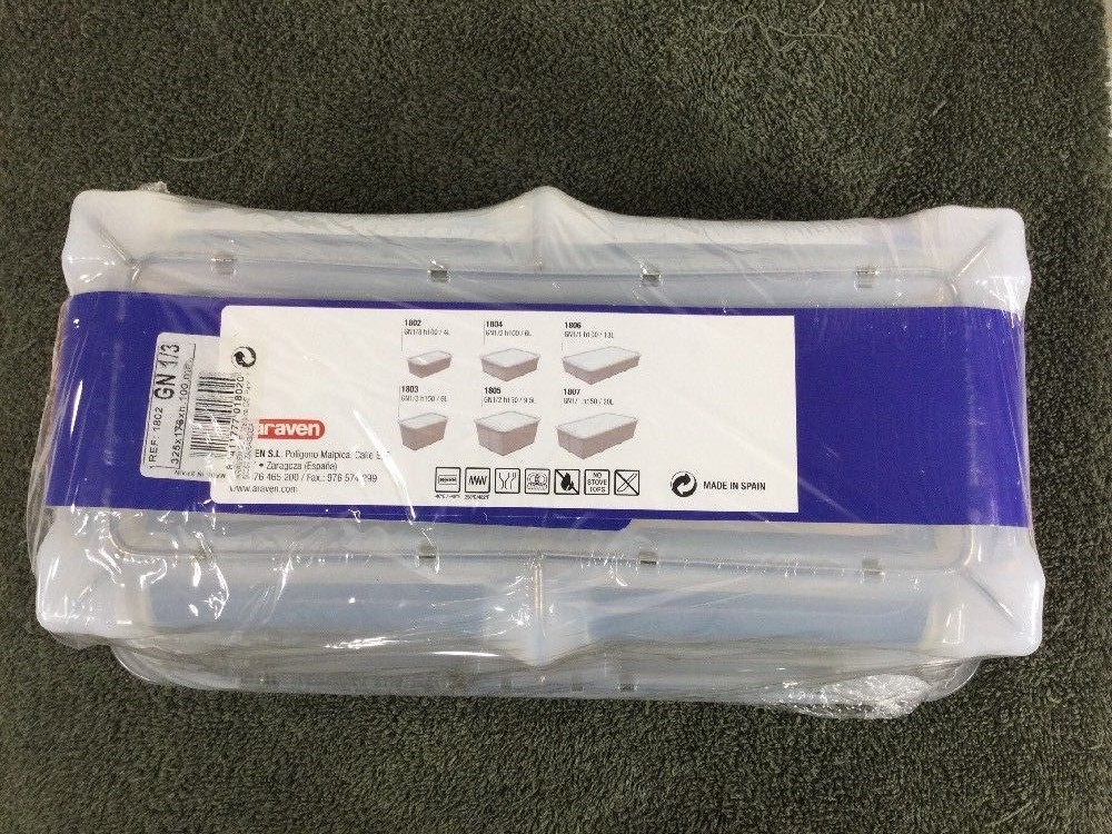 Araven GN1/3 H100 4L Silicone Airtight Food Container GastroNorm Ref 1802