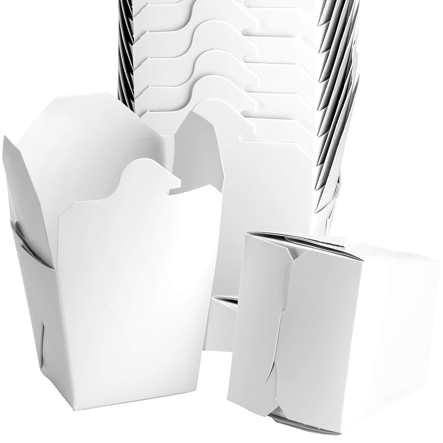 Large Us-Made 32Oz Chinese Togo Boxes 50Pk. Leakproof Microwavable Takeout Conta