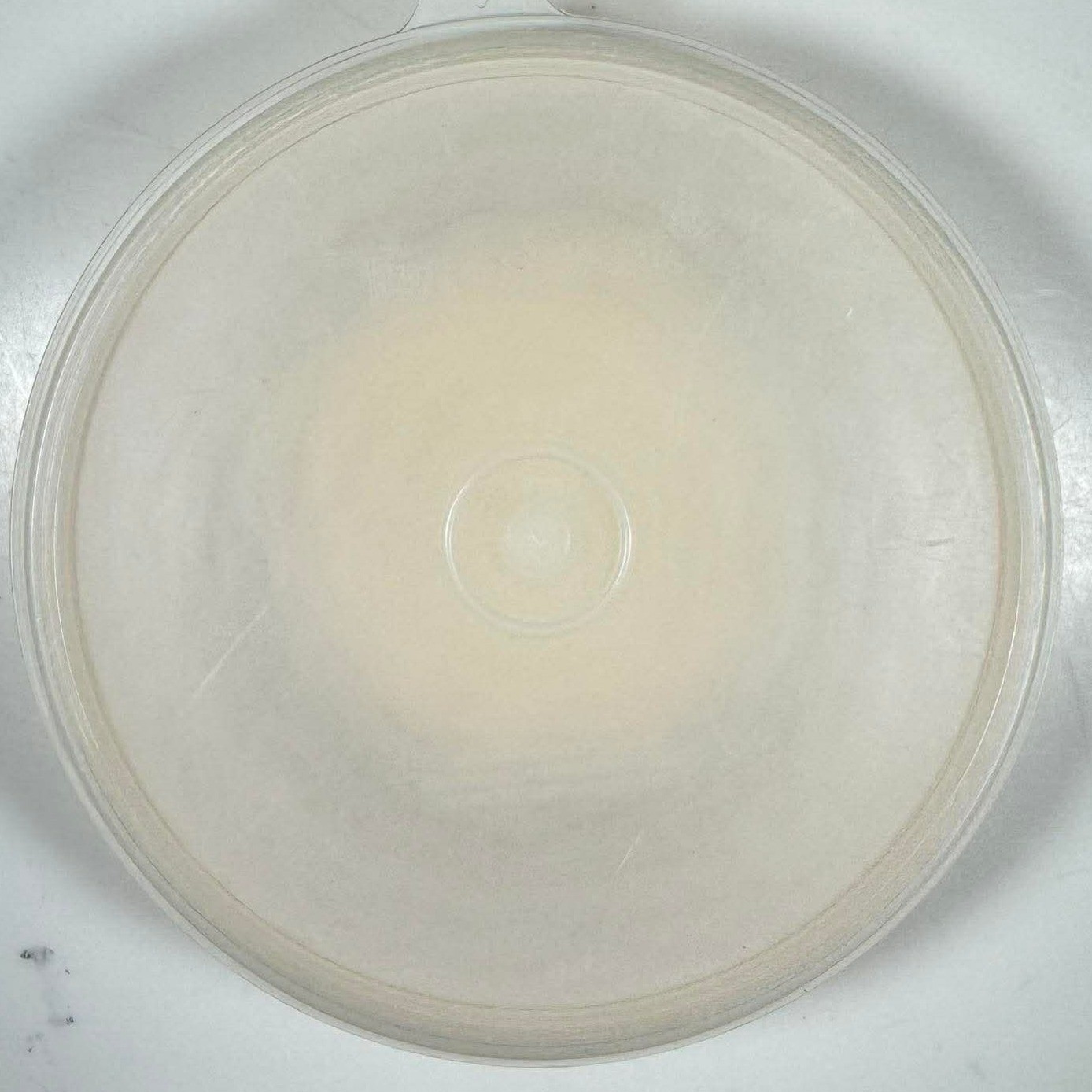 Vintage Tupperware Cereal Bowl Light Peach With Clear Lid