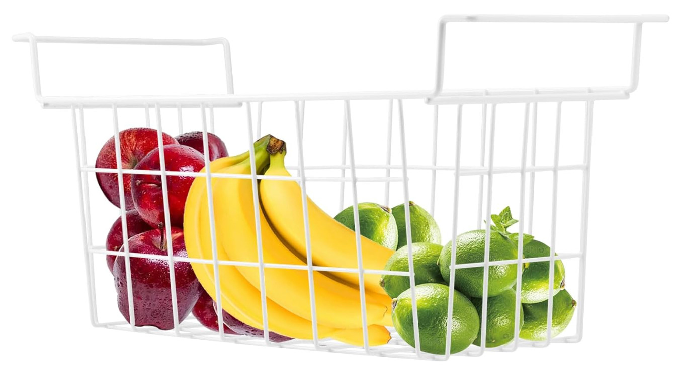 2 Pack 17.5″ Freezer Organizer Bins, Metal Wire Storage Baskets for Chest Freeze