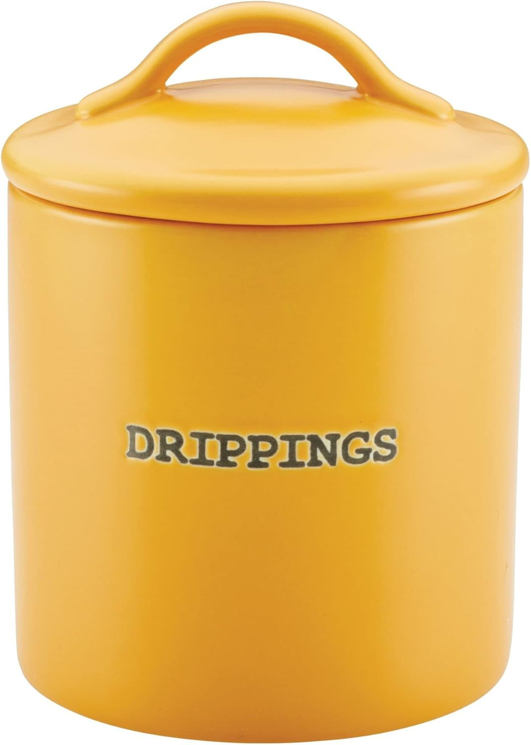 Curry Ceramics Bacon Grease Jar/Container, 21 Ounce – Mustard