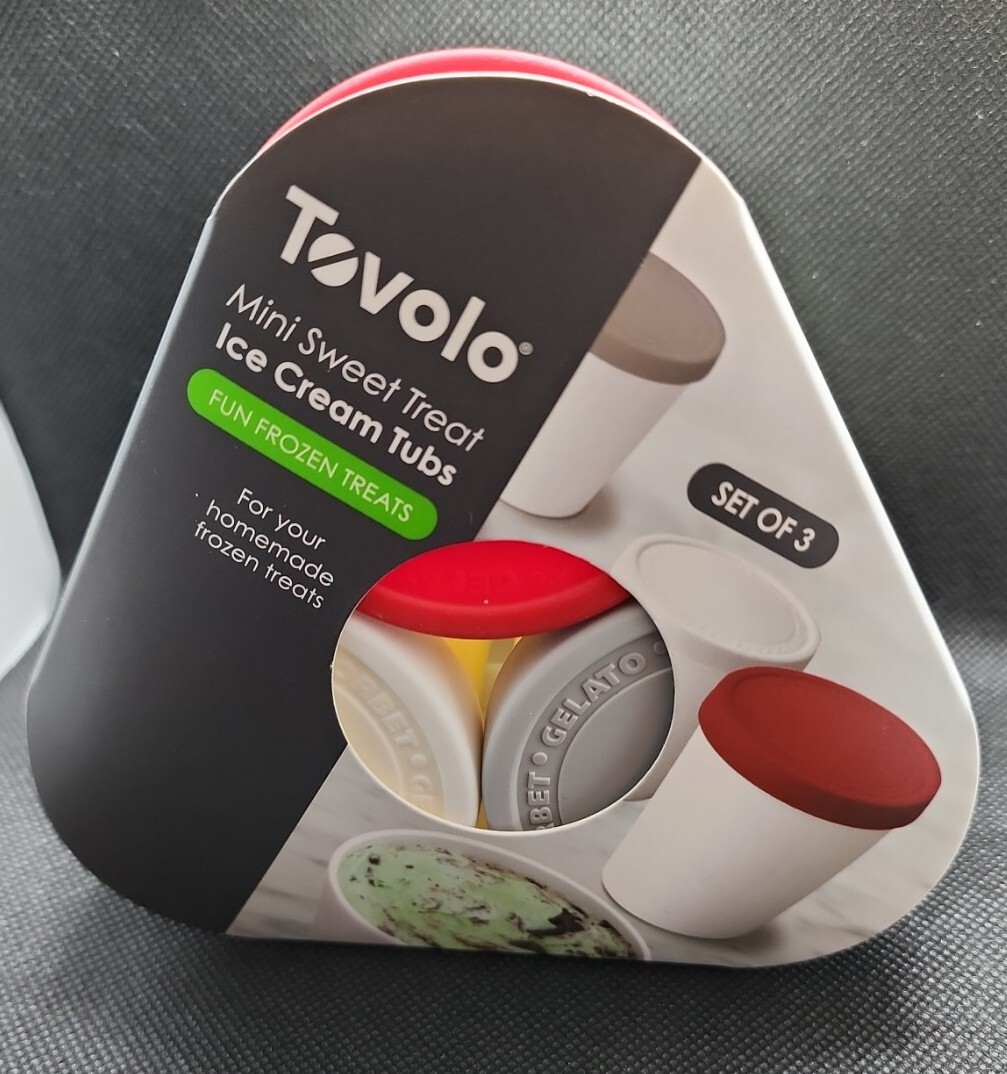Tovolo Sweet Treats Tub Mini Set of 3 6oz Stackable
