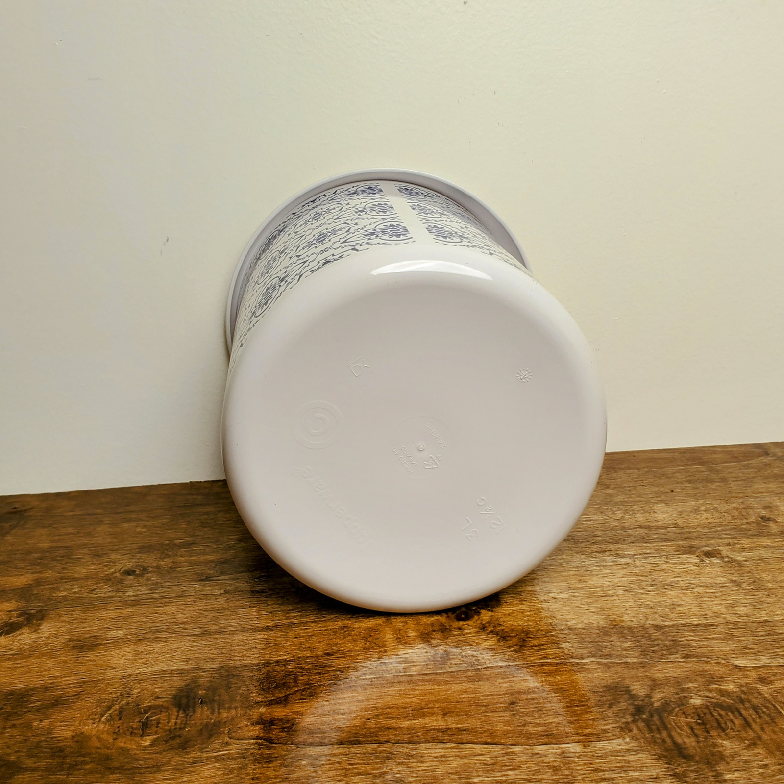 Tupperware Sugar Coffee Canister 12 Cup One-Touch Blue Design New