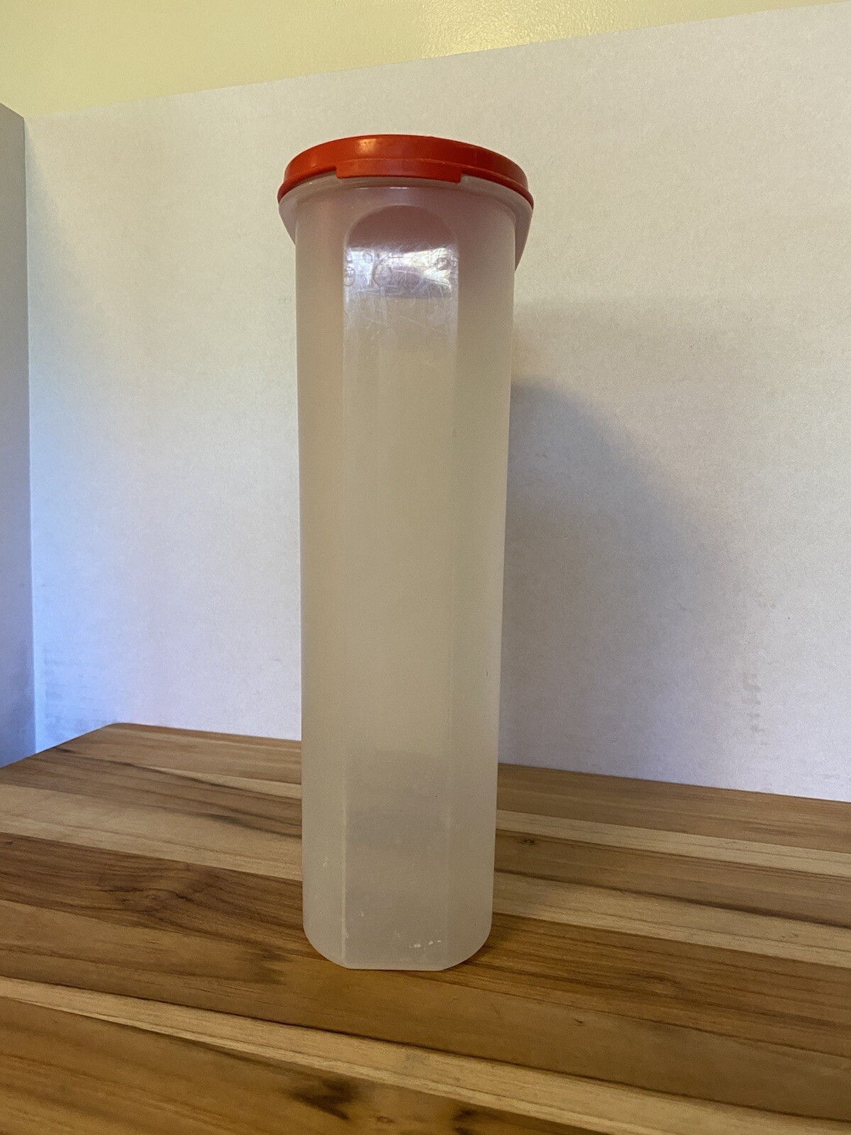 Tupperware Modular Mates Sheer Oval #5 with Red Top ~12 1/4 Cups ~ 1615/1616