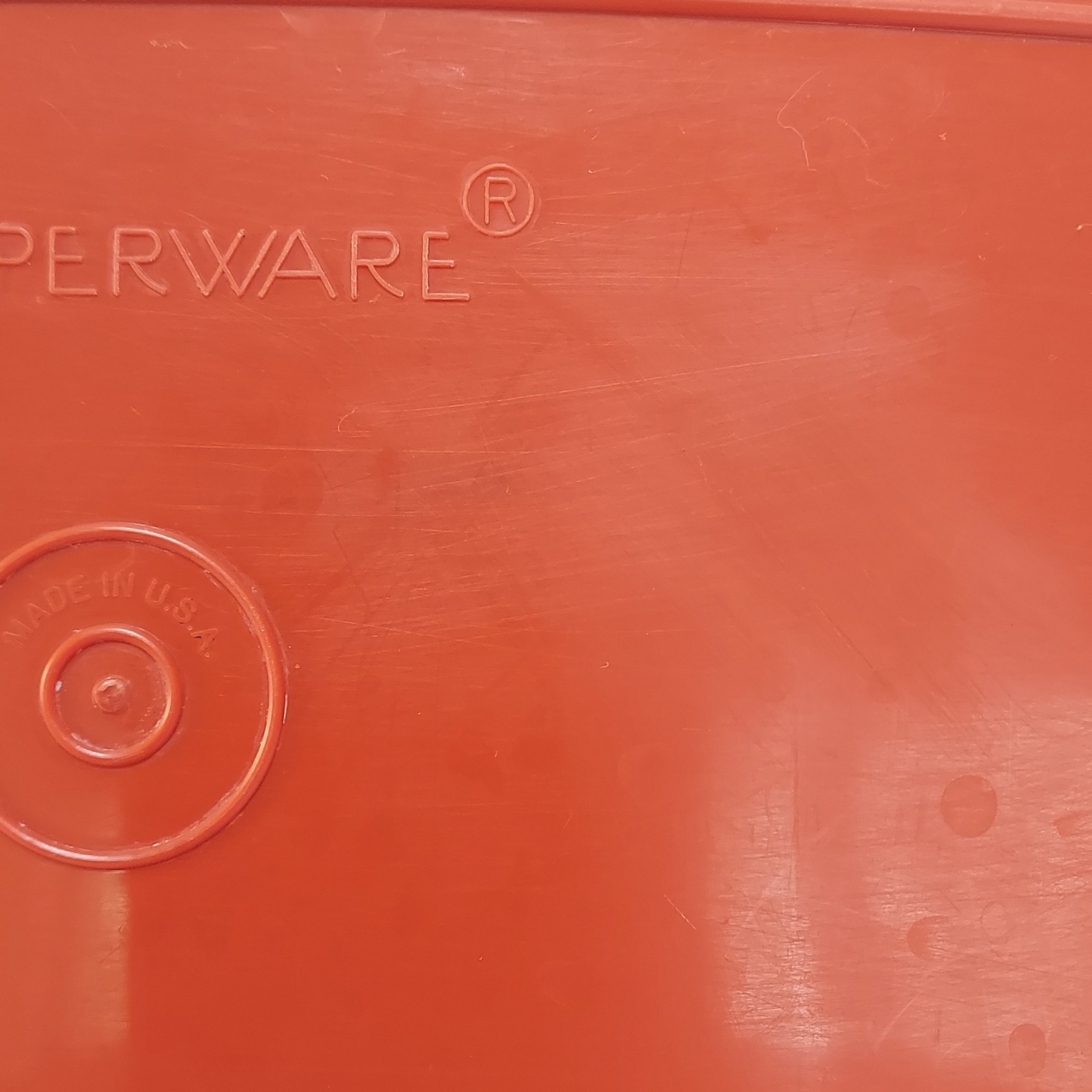 Vintage Tupperware 816-18 Red Paprika Deli Meat Cheese Container Only
