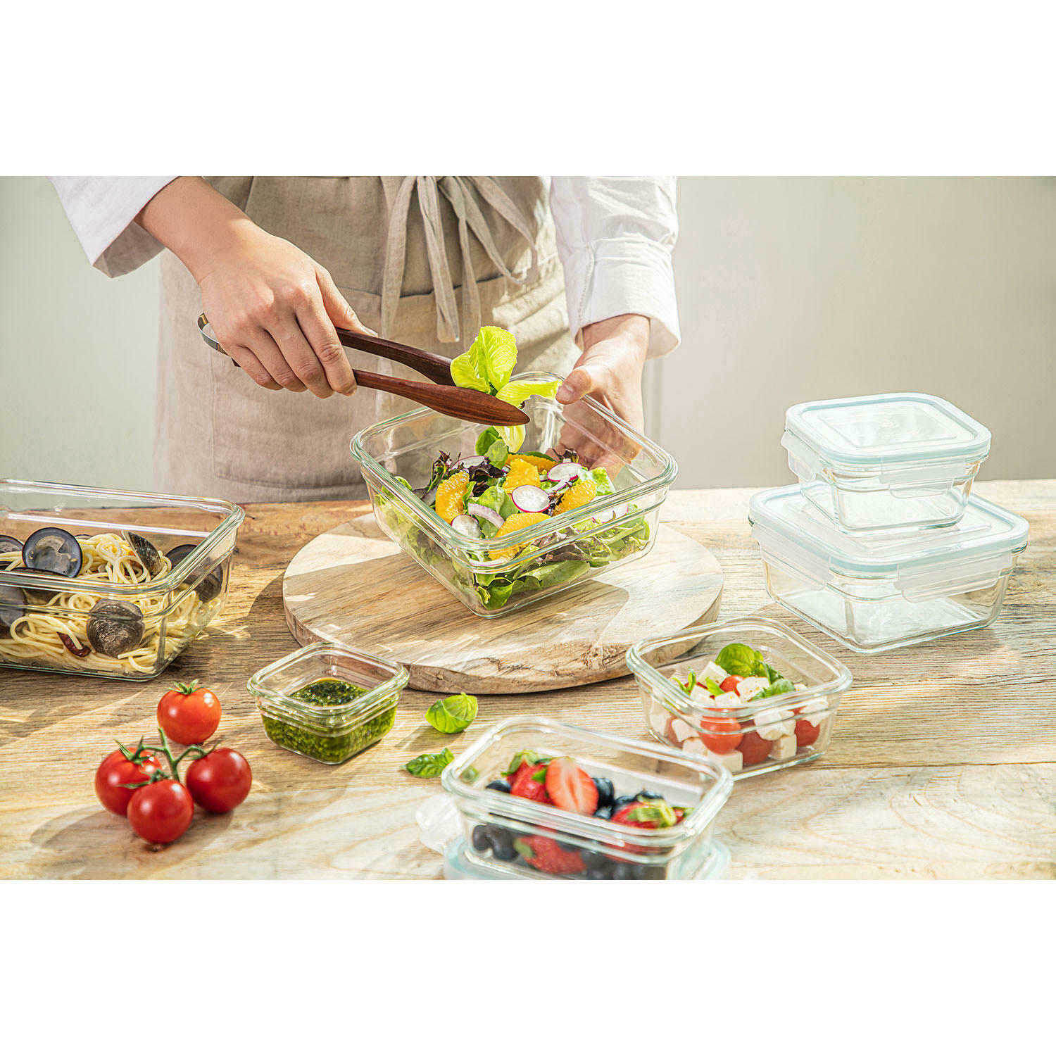 Member’s Mark 24-Piece Glass Food Storage Set by Glasslock BPA Free Containers