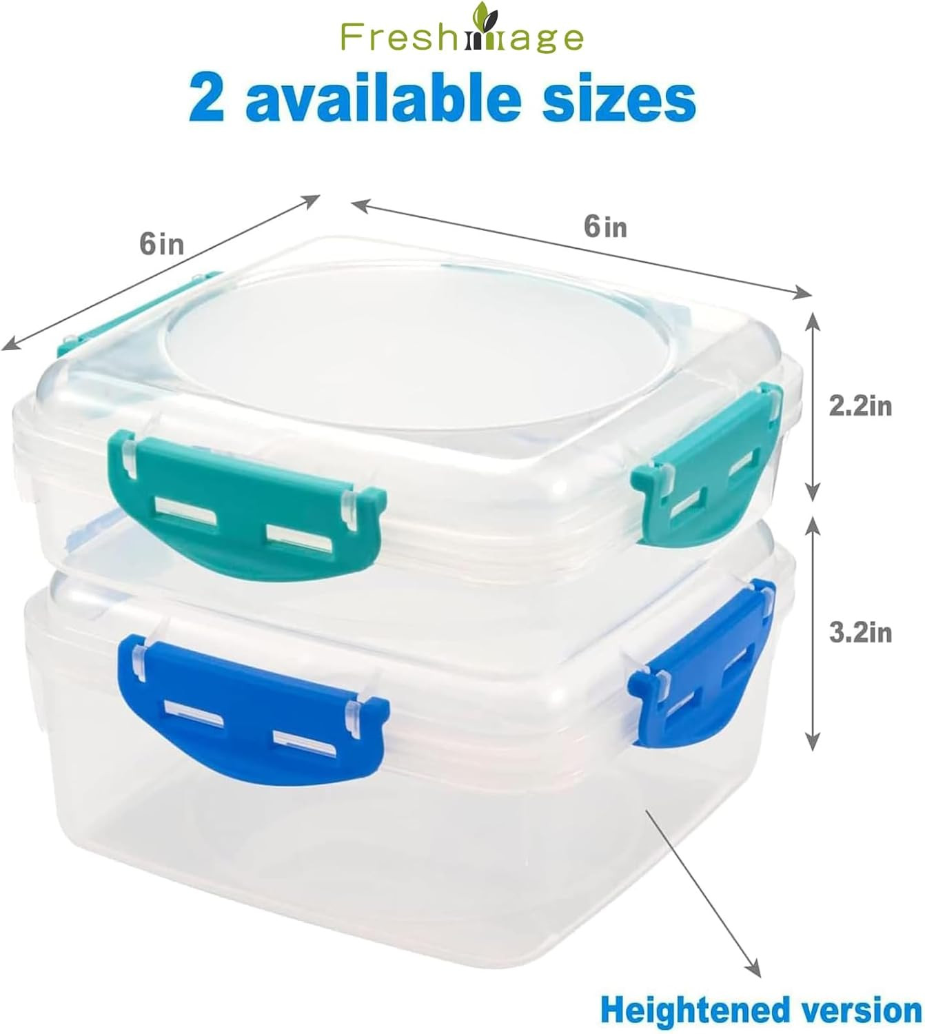 4 PCS Sandwich Containers – 100% Airtight & Bpa-Free & Microwave & Dishwasher Sa